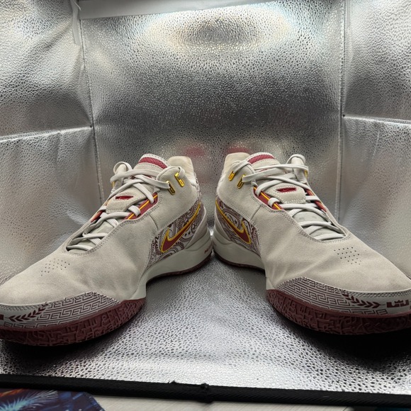 Size 14 Nike Zoom Lebron NXXT Gen‎ AMPD Cavaliers Bone Mens Sneaker FZ7890-001